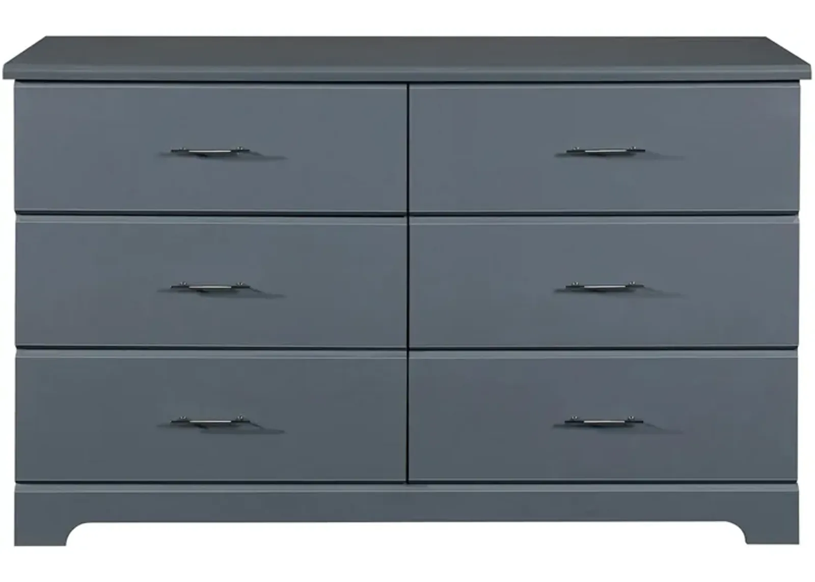 Brooks 6 Drawer Dresser in Gray by Bellanest