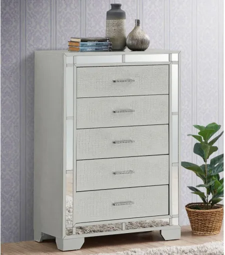 Madison Chest in Silver Champagne by Glory Furniture