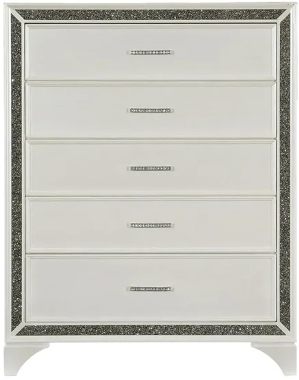 Mossbrook Chest in Pearl White Metallic by Homelegance