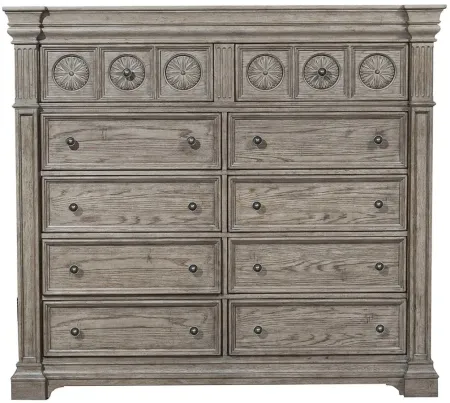 Kingsbury 10 Drawer Master Chest in Brown by Bellanest.