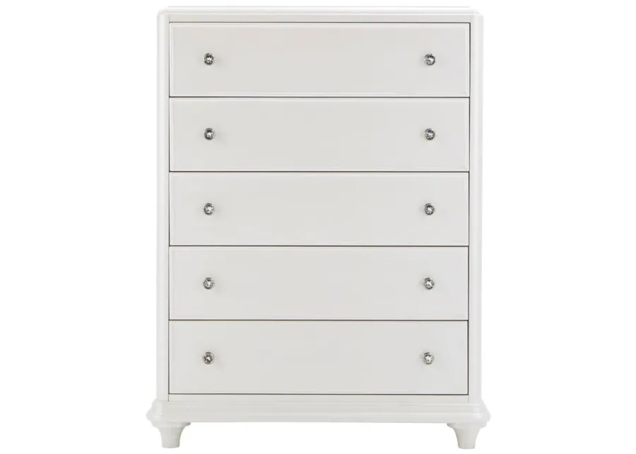 Joscelyne Bedroom Chest in Irridescent White by Liberty Furniture