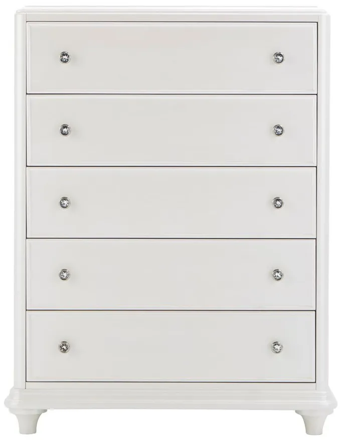 Joscelyne Bedroom Chest in Irridescent White by Liberty Furniture