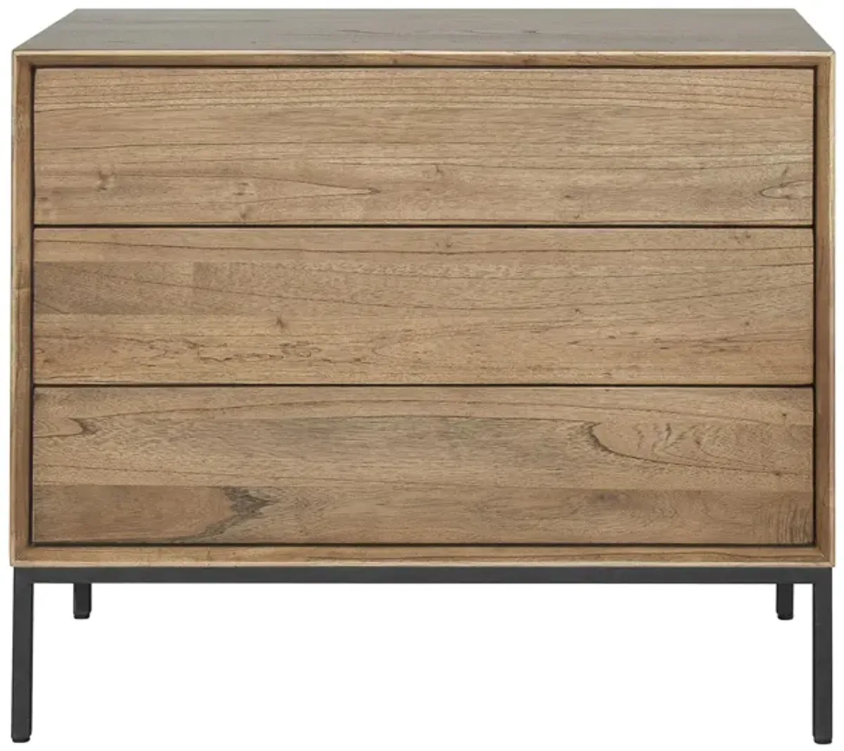 Hathaway 3-Drawer Chest in Newton Brown by New Pacific Direct