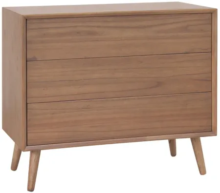 Henley 3-Drawer Chest in Newton Brown by New Pacific Direct