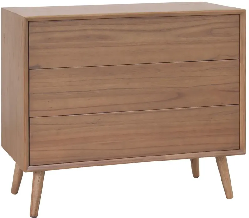 Henley 3-Drawer Chest in Newton Brown by New Pacific Direct