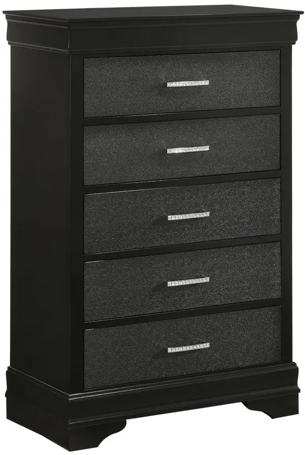 Amalia Bedroom Chest in Black by Crown Mark