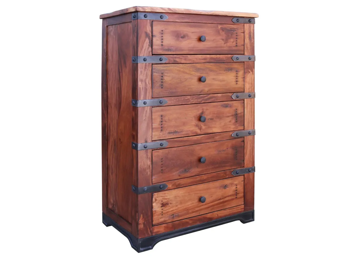 Parota Bedroom Chest in Rustic Natural by International Furniture Direct