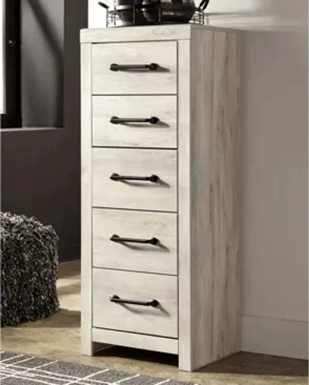 Luna Narrow Chest in Whitewash by Ashley Furniture