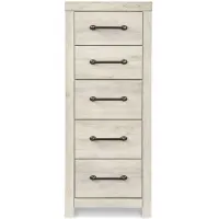 Cambeck Narrow Chest of Drawers in Whitewash by Ashley Furniture