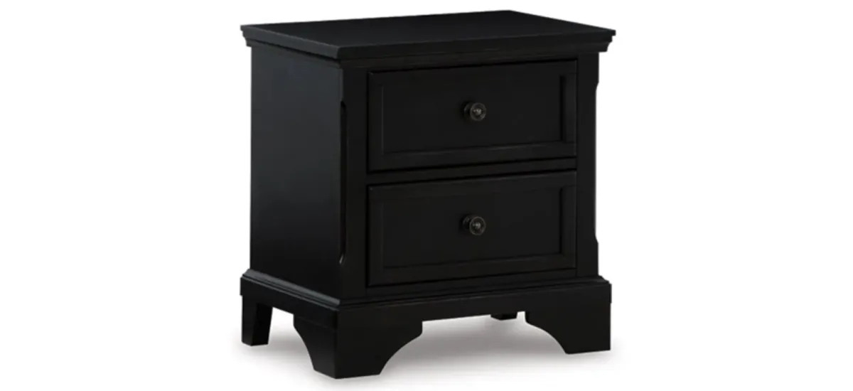 Chylanta Nightstand in Black by Ashley Furniture