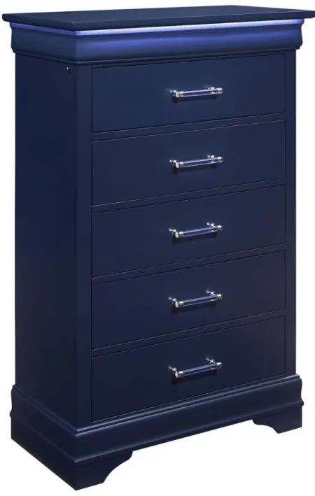 Charlie Chest in Blue by Global Furniture Furniture USA