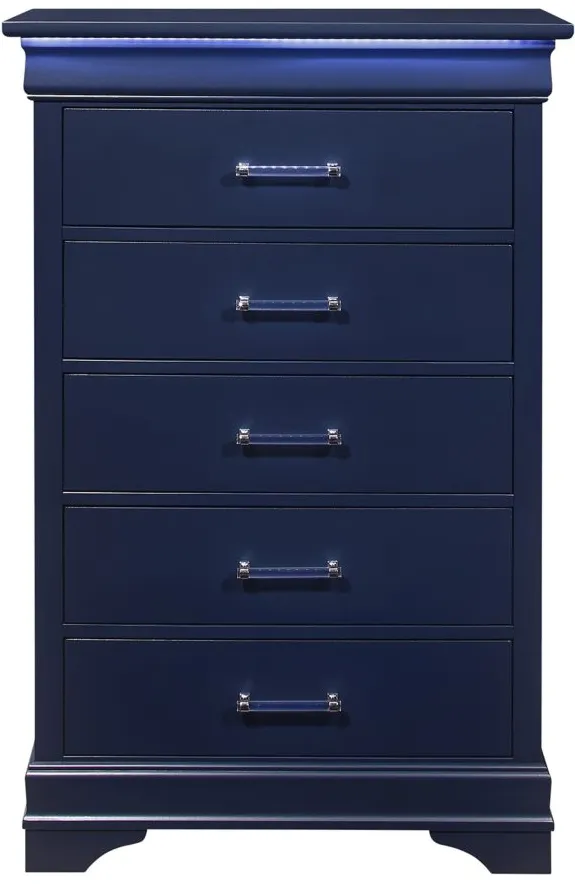 Charlie Chest in Blue by Global Furniture Furniture USA