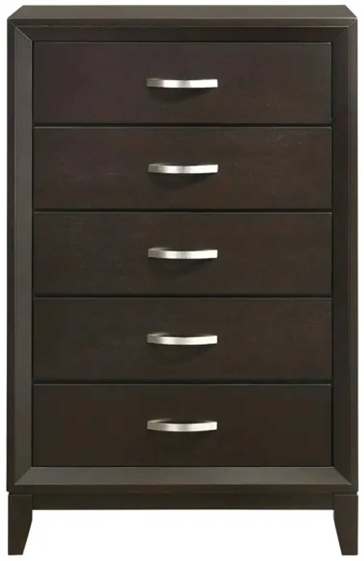 Warren 5 Drawer Chest in Merlot by Elements International Group