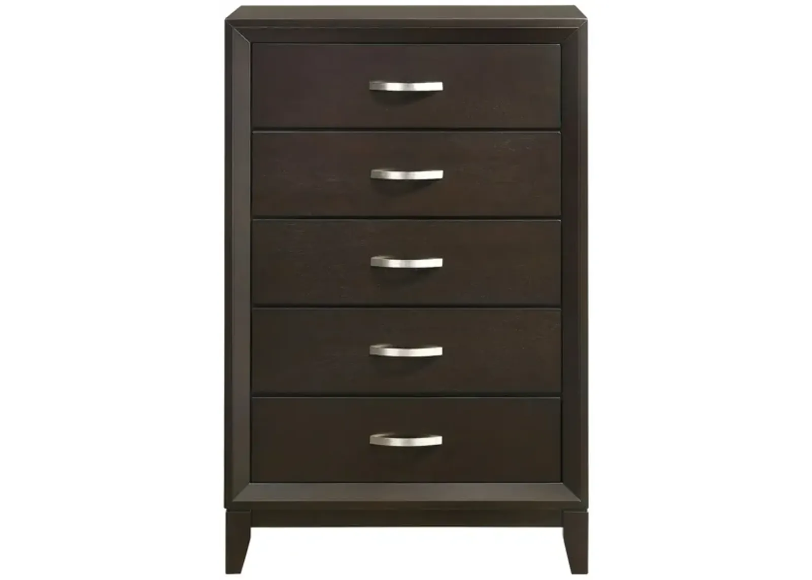 Warren 5 Drawer Chest in Merlot by Elements International Group