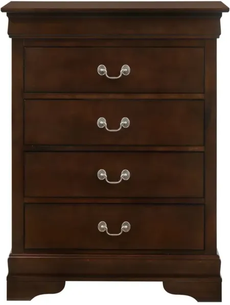 Rossie 4-Drawer Bedroom Chest in Cappuccino by Glory Furniture