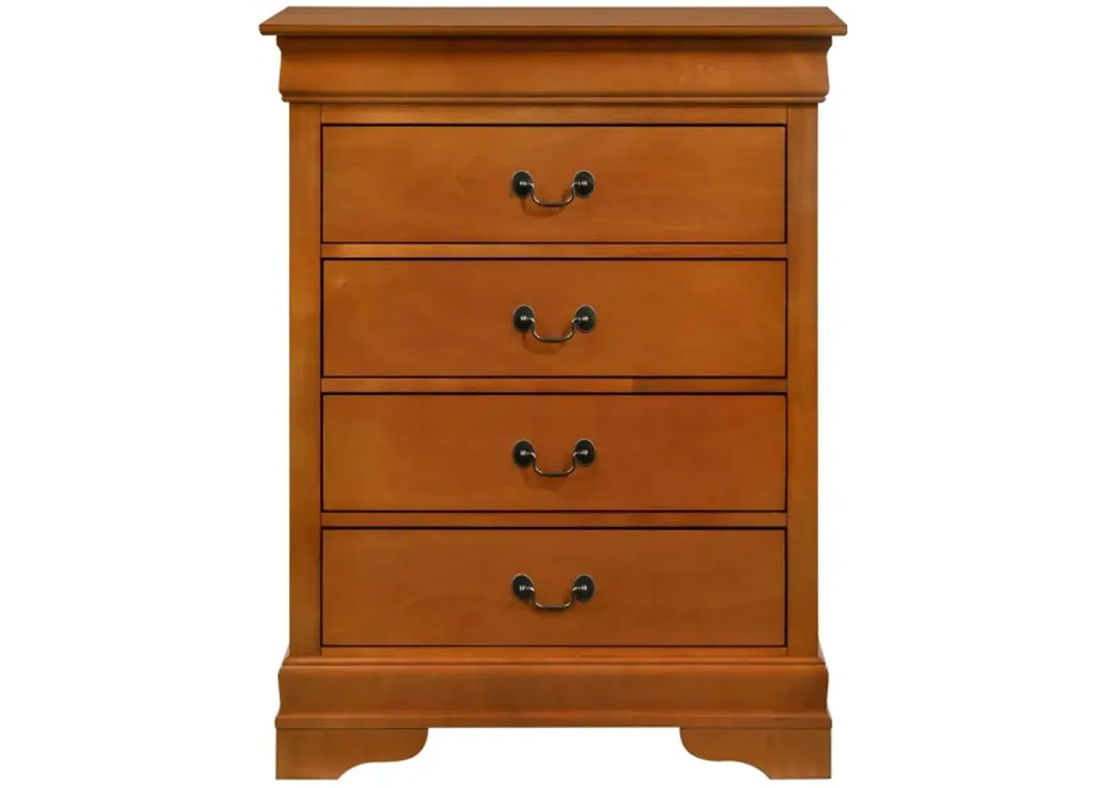 Rossie 4-Drawer Bedroom Chest in Oak by Glory Furniture