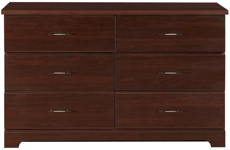 Brooks 6 Drawer Dresser in Espresso by Bellanest