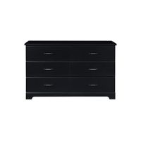Brooks 6 Drawer Dresser in Black by Bellanest