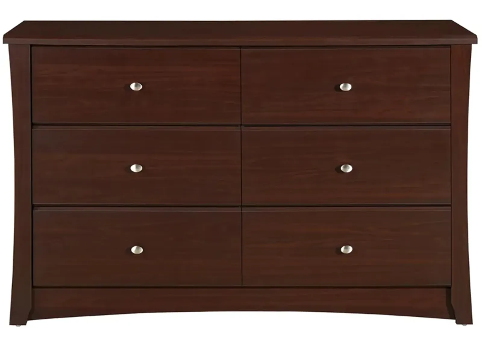 Crest 6 Drawer Dresser in Espresso by Bellanest