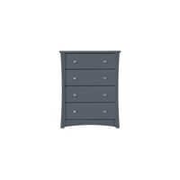 Crest 4 Drawer Chest in Gray by Bellanest