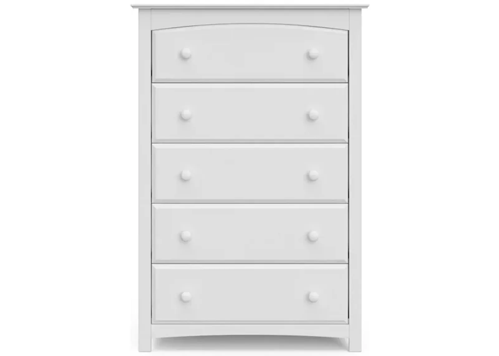 Kenton 5 Drawer Chest in White by Bellanest