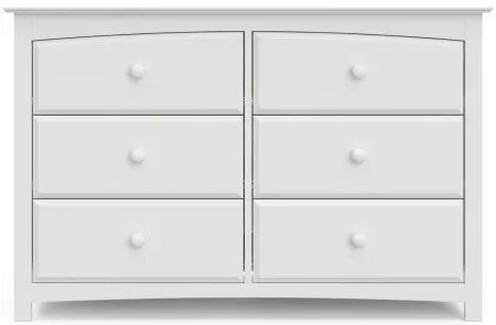 Kenton 6-Drawer Dresser in White by Bellanest