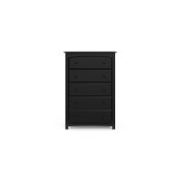 Kenton 5-Drawer Chest in Black by Bellanest