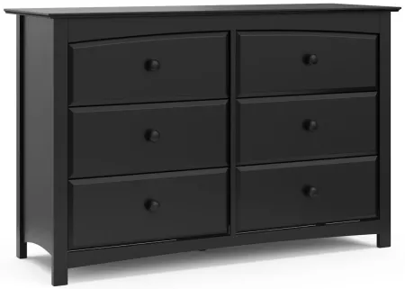 Kenton 6-Drawer Dresser in Black by Bellanest