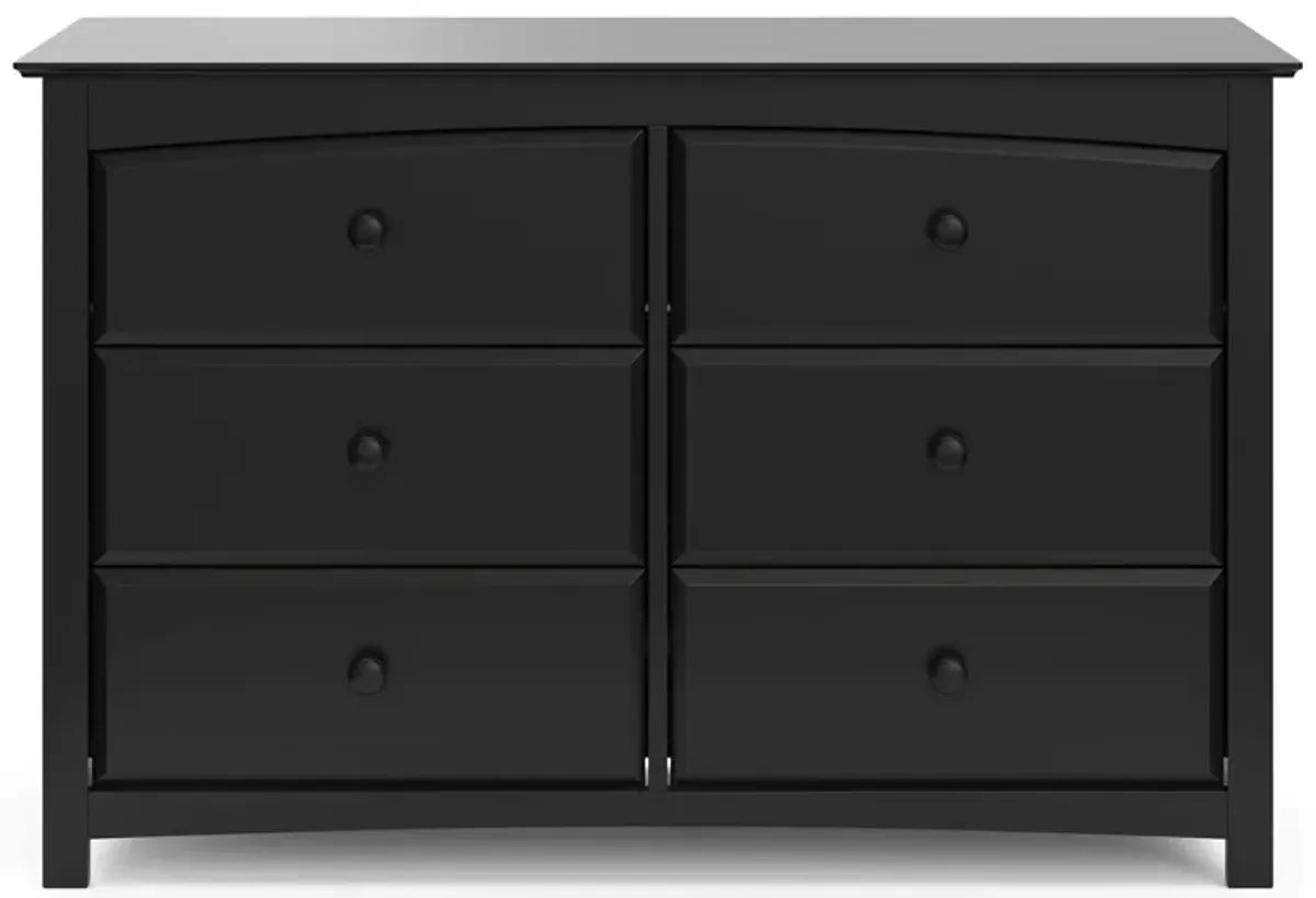 Kenton 6-Drawer Dresser in Black by Bellanest