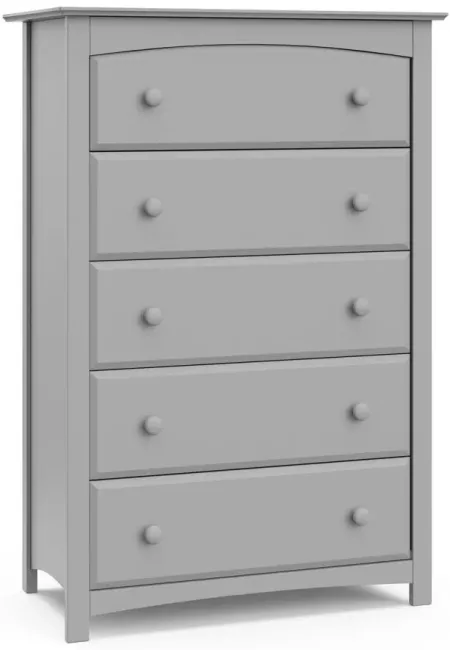 Kenton 5 Drawer Chest in Pebble Gray by Bellanest
