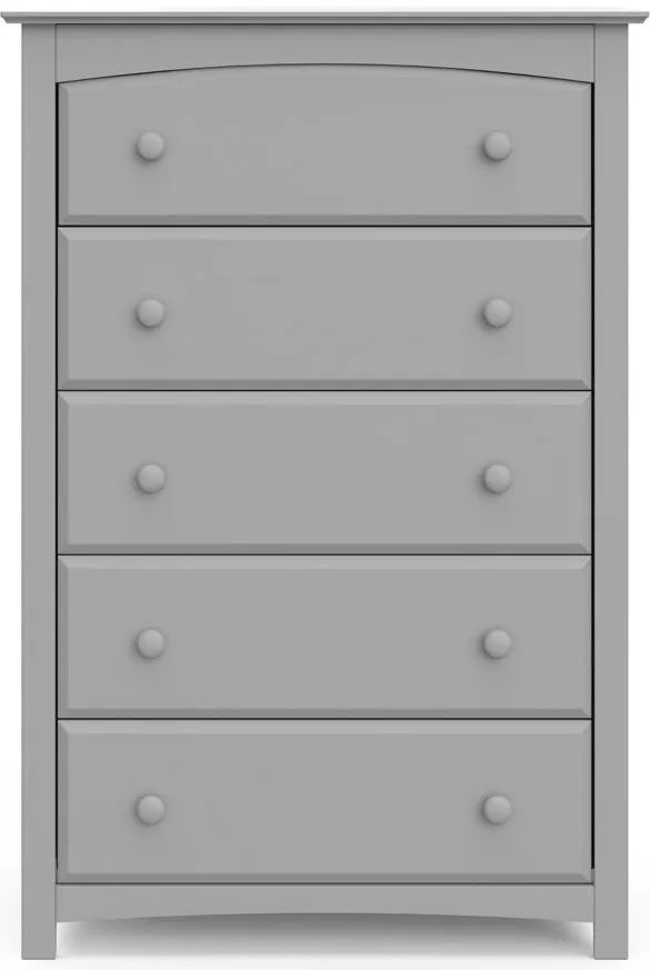 Kenton 5 Drawer Chest in Pebble Gray by Bellanest