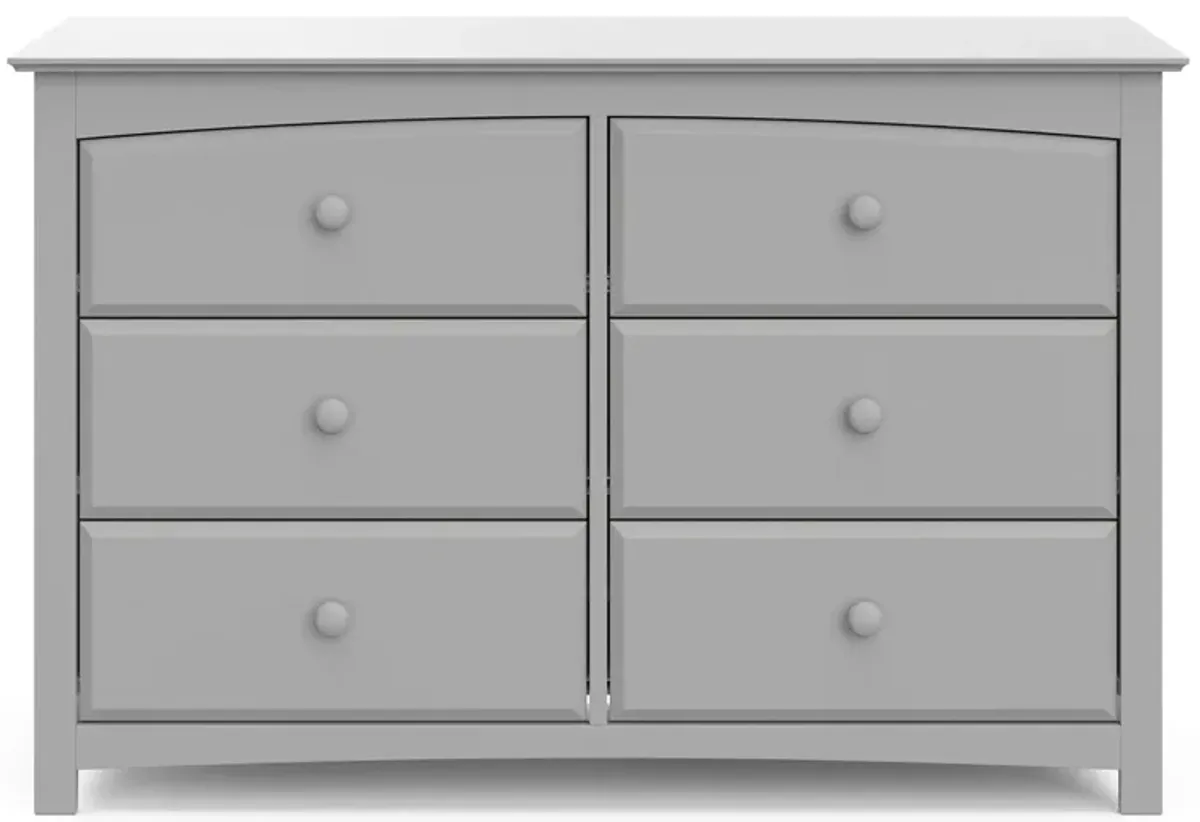 Kenton 6-Drawer Dresser in Pebble Gray by Bellanest