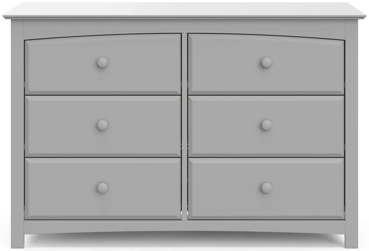 Kenton 6-Drawer Dresser in Pebble Gray by Bellanest