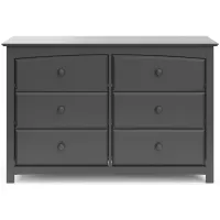 Kenton 6-Drawer Dresser in Gray by Bellanest