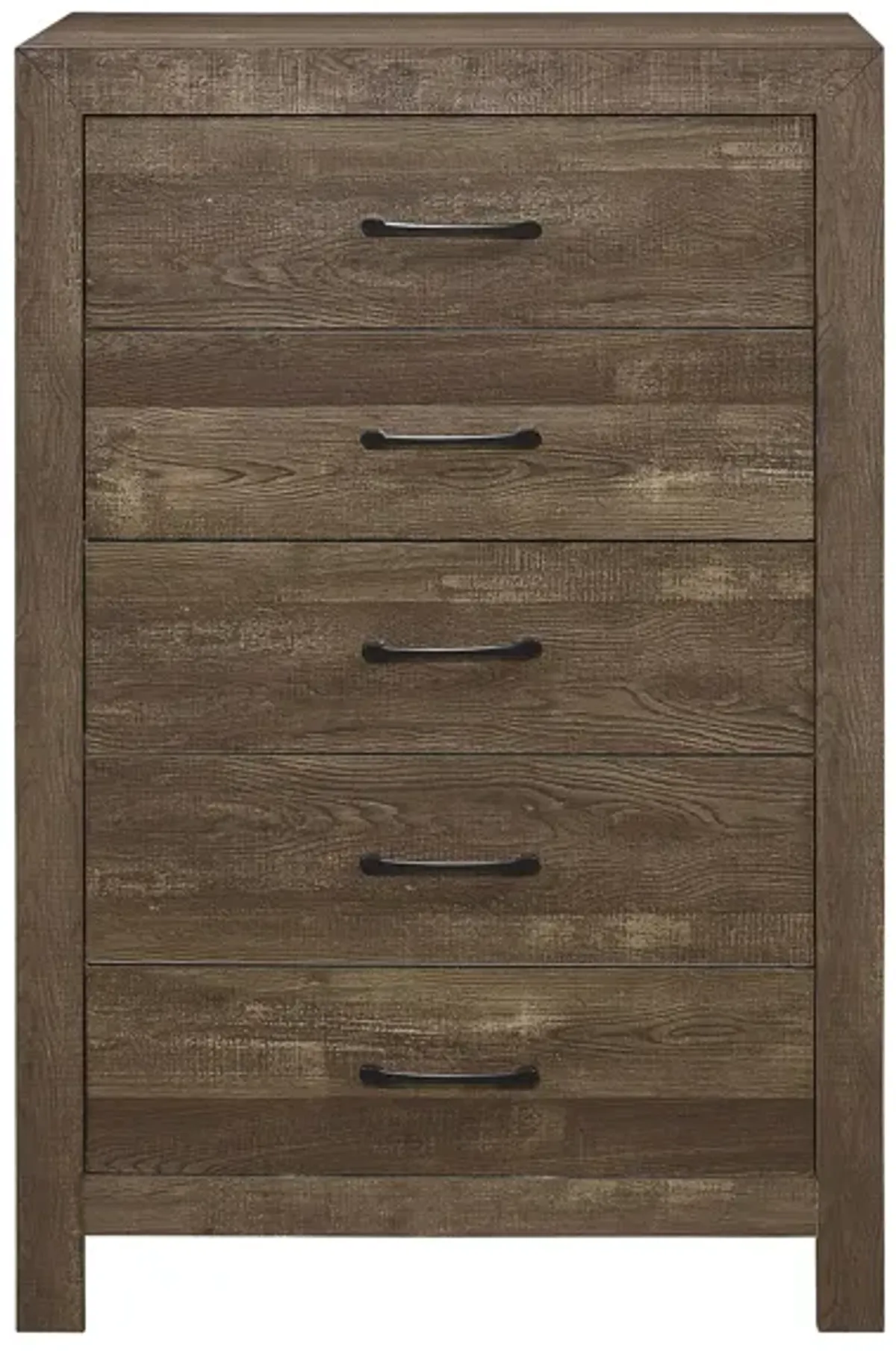 Bijou 5-Drawer Bedroom Chest in Rustic Brown by Homelegance