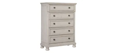 Donegan Chest in Wire-brushed White by Homelegance