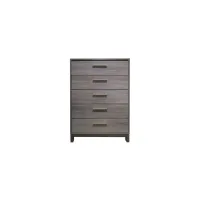 Solace Bedroom Chest in Antique gray and dark brown by Homelegance