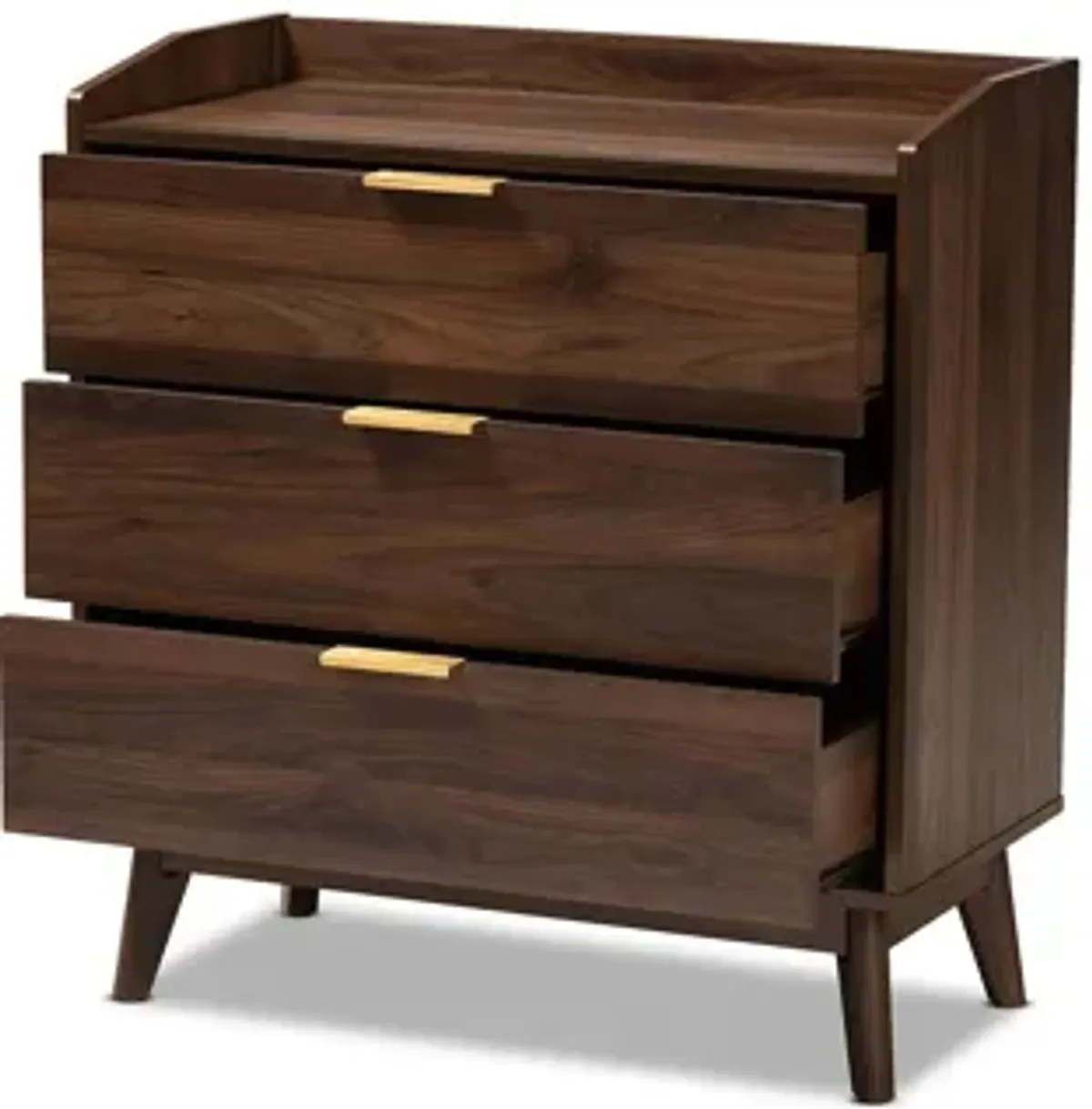 Lena 3-Drawer Wood Chest