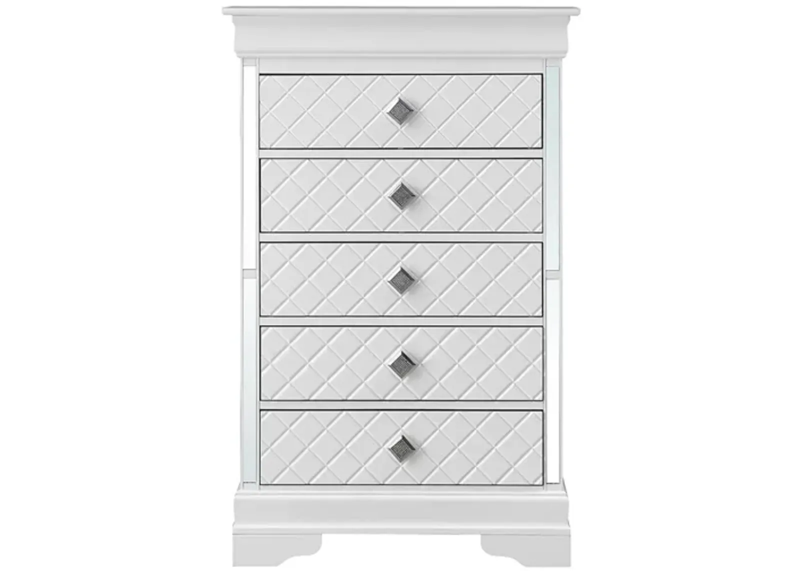 Verona 5-Drawer Bedroom Chest in White by Glory Furniture