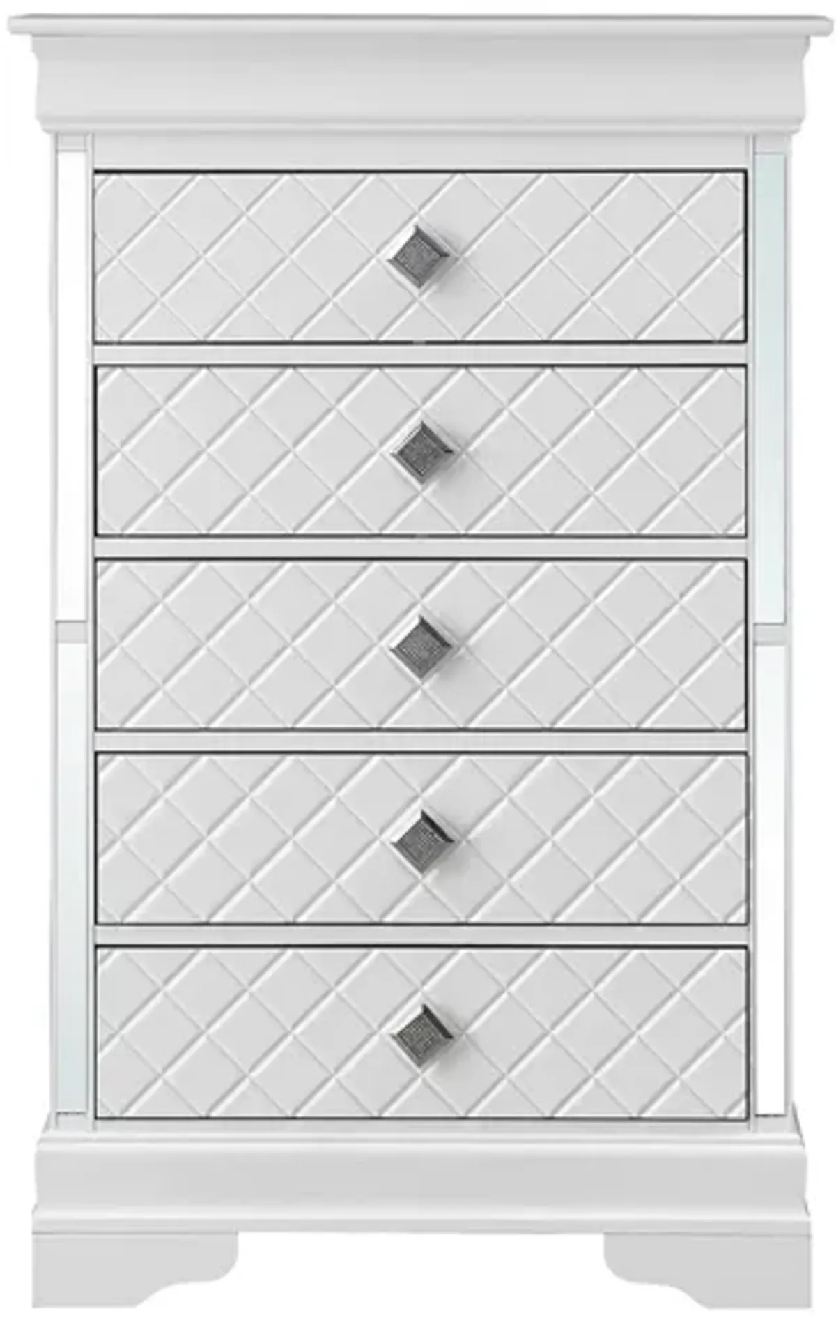 Verona 5-Drawer Bedroom Chest in White by Glory Furniture