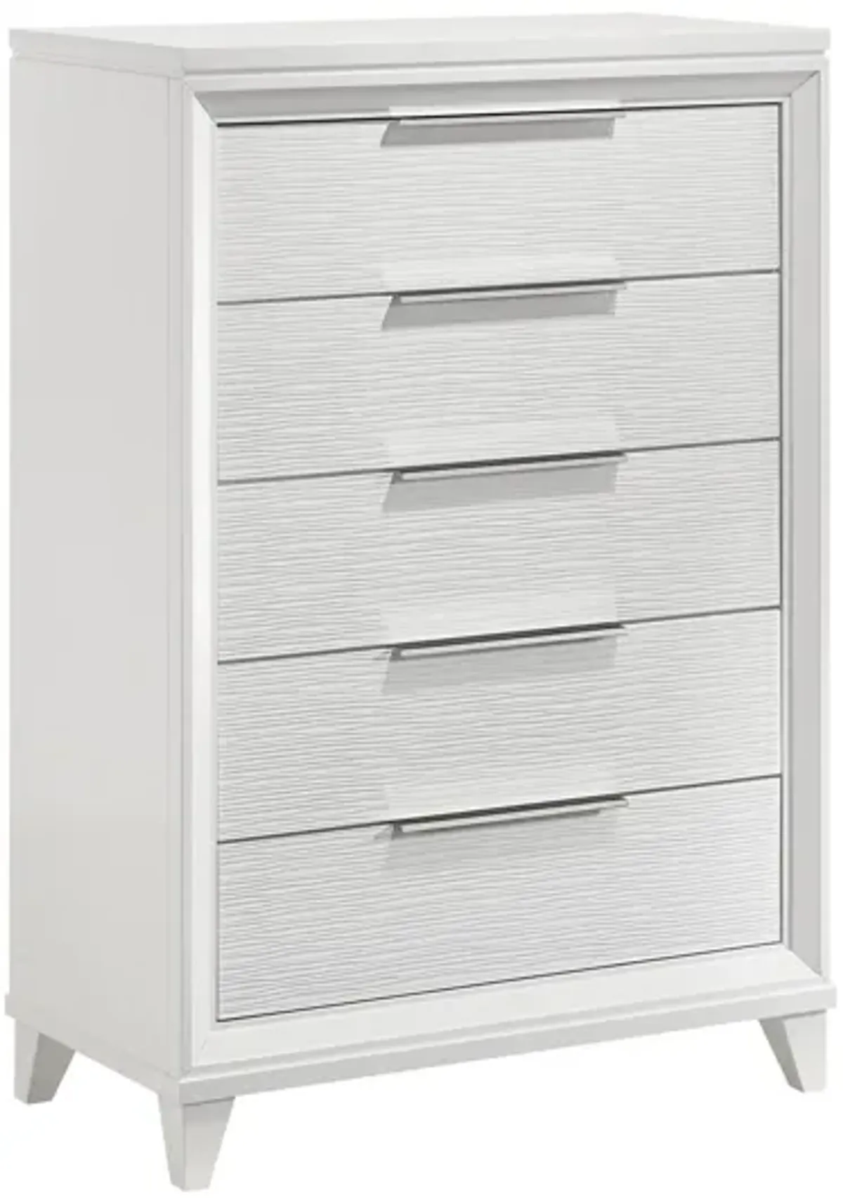 Cressida Chest in Metallic White by Crown Mark