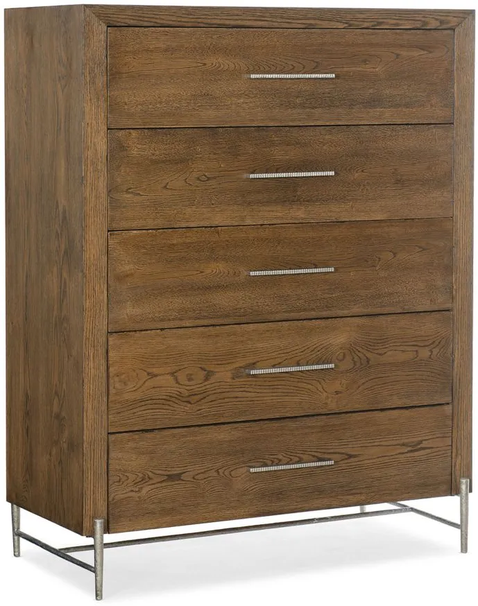 Chapman Five-Drawer Chest in Brown by Hooker Furniture