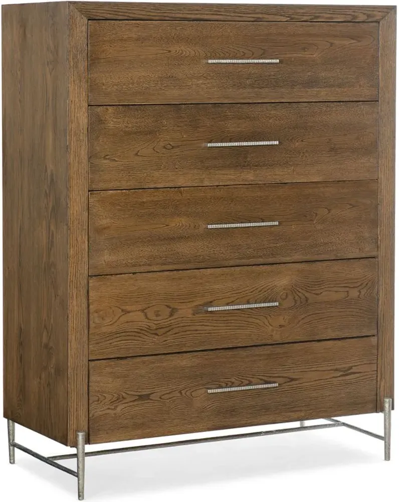 Chapman Five-Drawer Chest in Brown by Hooker Furniture