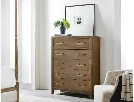 Chapman Five-Drawer Chest in Brown by Hooker Furniture