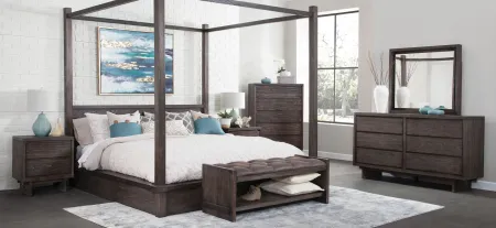 Serriene Bedroom Chest in Sandblasted Medium Mindi Finish by Avalon Furniture