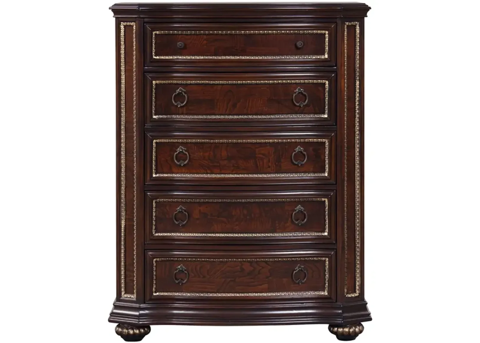 Paris 5 Drawer Chest in Cherry by Glory Furniture