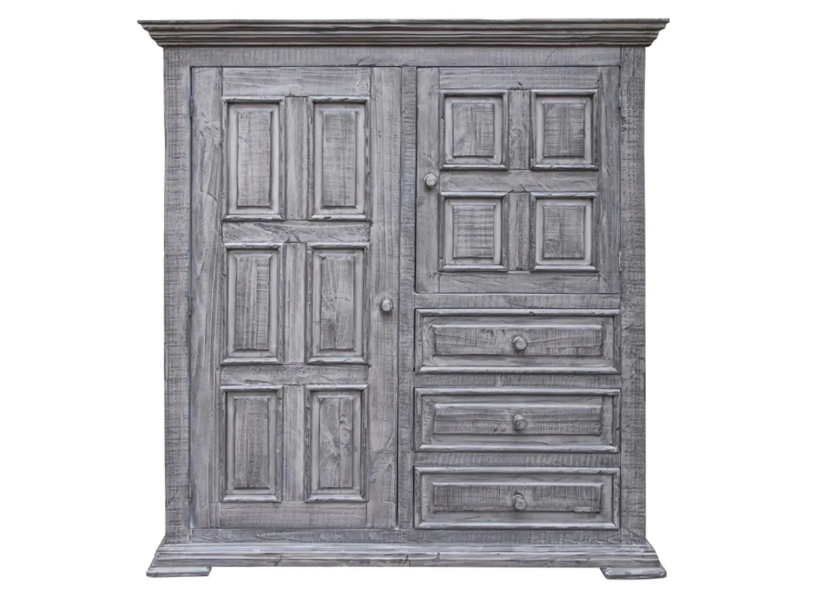 Terra 3 Drawer and 2 Door Gentleman´s Chest in Gray by International Furniture Direct