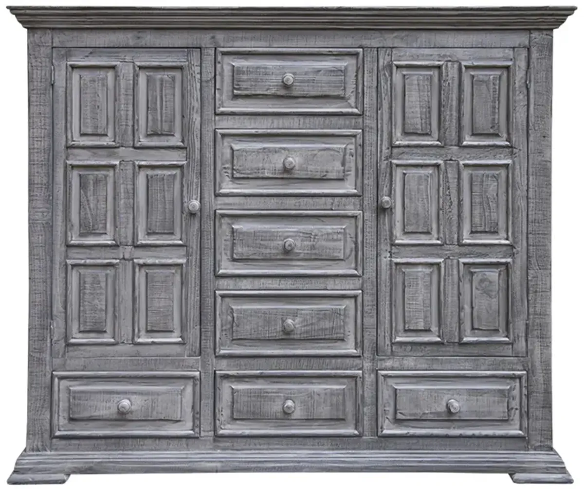 Terra 7 Drawers and 2 Doors Mule Chest in Gray by International Furniture Direct