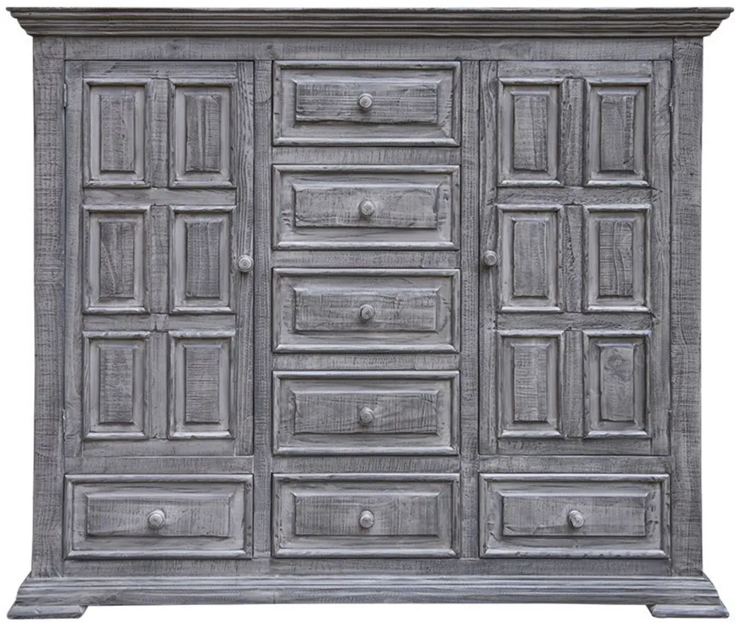 Terra 7 Drawers and 2 Doors Mule Chest in Gray by International Furniture Direct