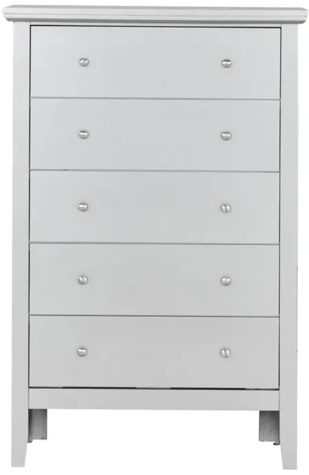 Primo Bedroom Chest in Silver Champagne by Glory Furniture